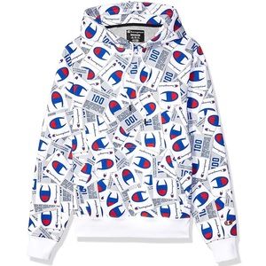 Champion Super Fleece Allover Tag Print Hoodie